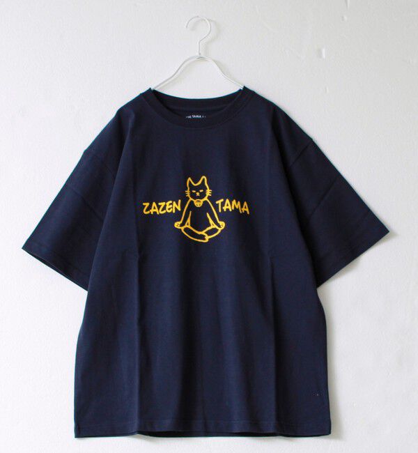 FREDY MAC「【マックT】【ZAZEN TAMA】original body T-shirts」|Tシャツ・カットソー|ネイビー