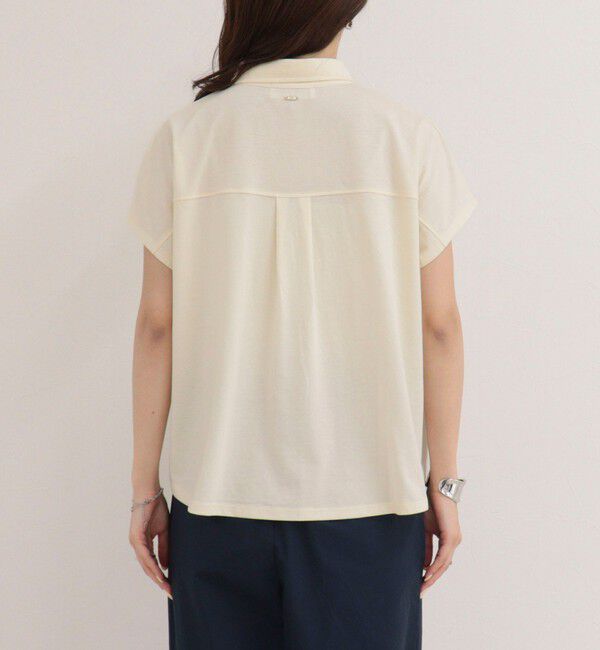 fredy emue「クロップドルーズポロ衿Tシャツ」|Tシャツ・カットソー|
