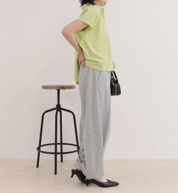 fredy emue「クロップドルーズポロ衿Tシャツ」|Tシャツ・カットソー|