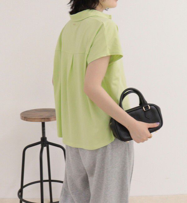 fredy emue「クロップドルーズポロ衿Tシャツ」|Tシャツ・カットソー|