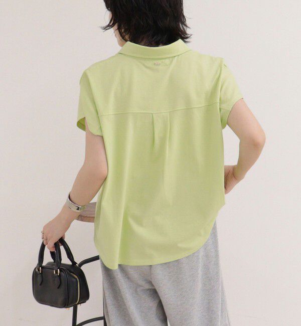 fredy emue「クロップドルーズポロ衿Tシャツ」|Tシャツ・カットソー|