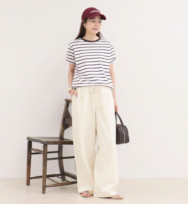 fredy emue「【汗ジミ軽減】ボーダーTシャツ」|Tシャツ・カットソー|