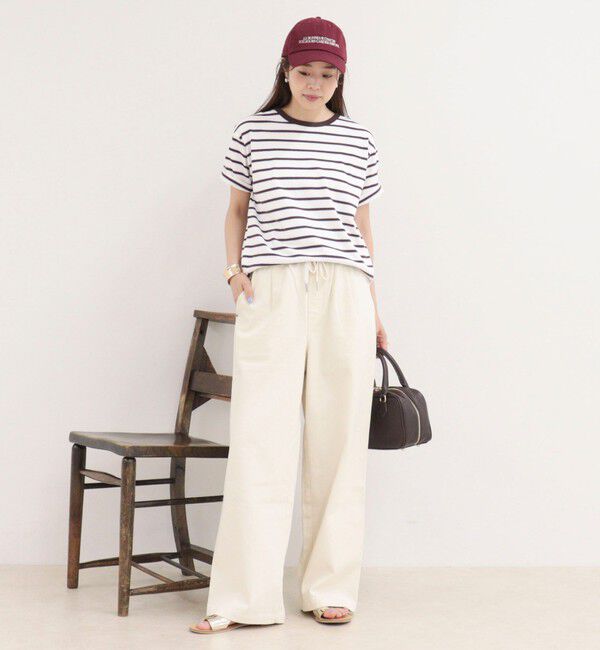 fredy emue「【汗ジミ軽減】ボーダーTシャツ」|Tシャツ・カットソー|