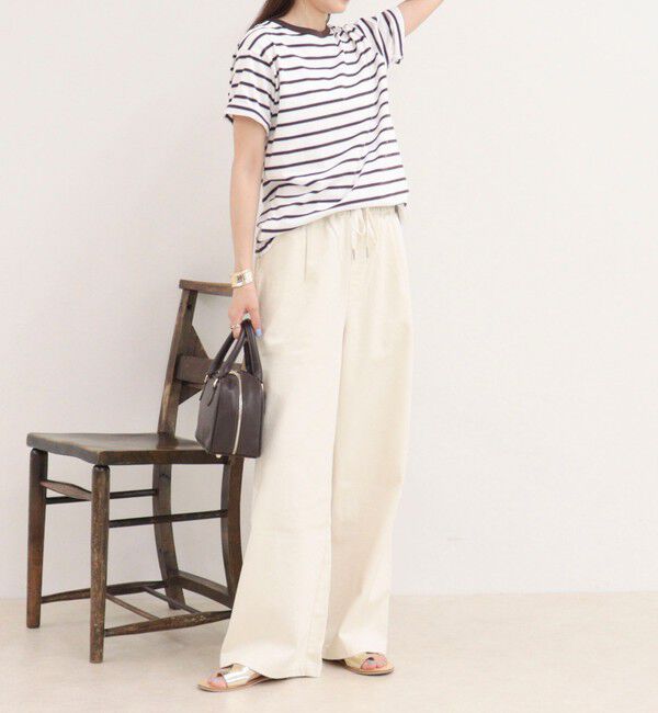 fredy emue「【汗ジミ軽減】ボーダーTシャツ」|Tシャツ・カットソー|