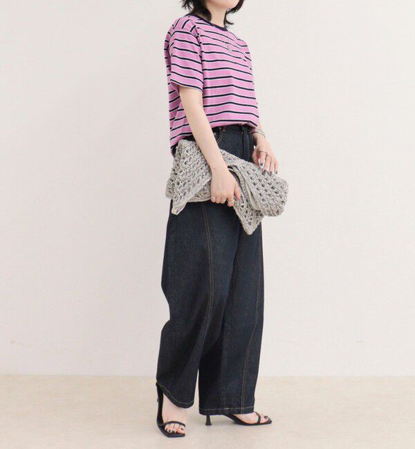 fredy emue「【汗ジミ軽減】ボーダーTシャツ」|Tシャツ・カットソー|