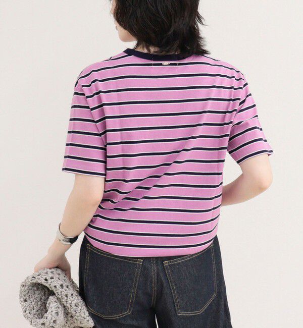 fredy emue「【汗ジミ軽減】ボーダーTシャツ」|Tシャツ・カットソー|