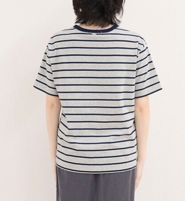 fredy emue「【汗ジミ軽減】ボーダーTシャツ」|Tシャツ・カットソー|