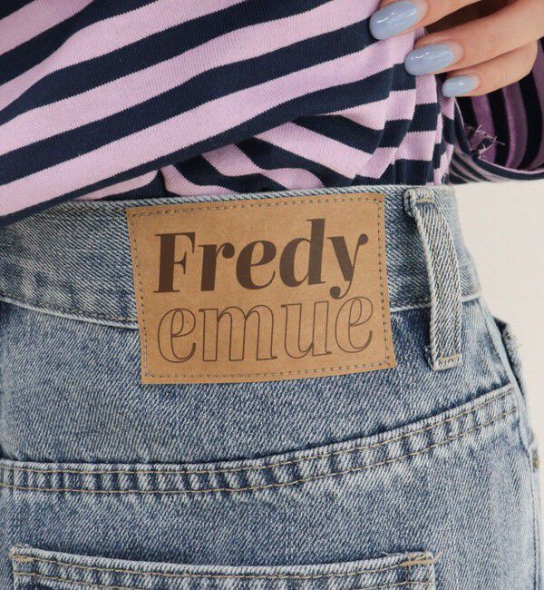 fredy emue「Dual Hem Lace Denim」|デニム|
