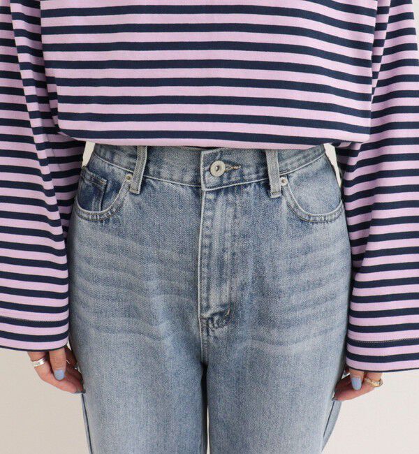 fredy emue「Dual Hem Lace Denim」|デニム|
