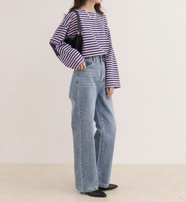 fredy emue「Dual Hem Lace Denim」|デニム|