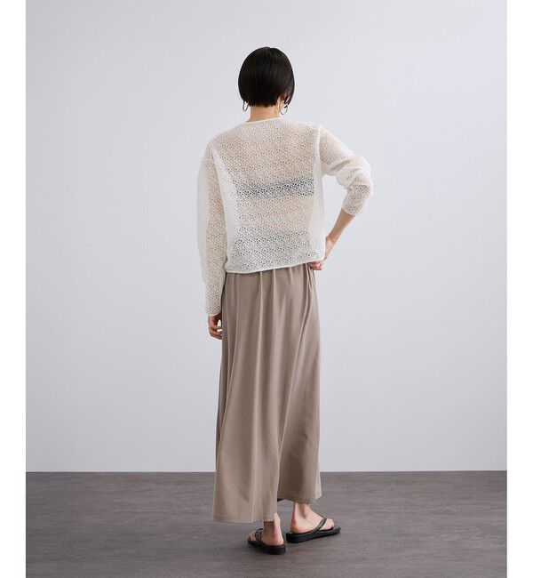 SALON adam et rope'「レースニットエンブロイダリーカーディガン」|カーディガン|
