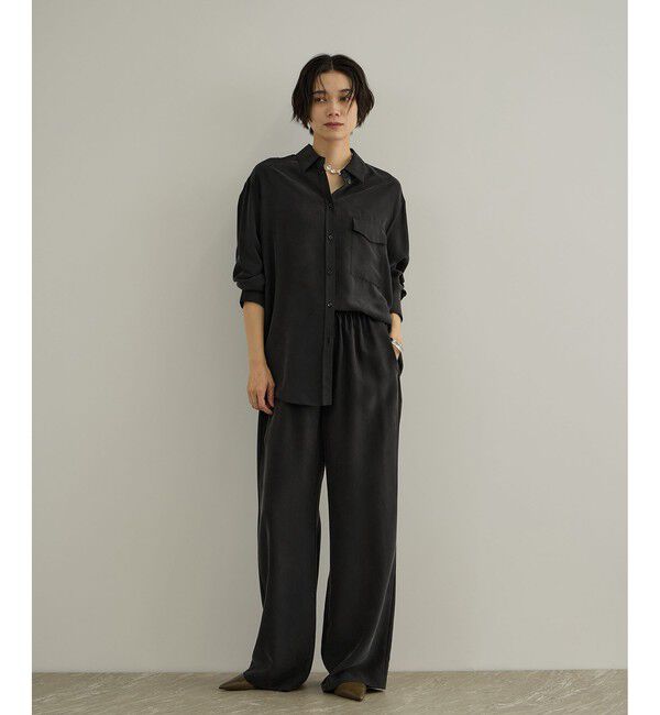 SALON adam et rope'「GENTLE SILK パンツ / セットアップ対応・新色追加」|シャツ・ブラウス|