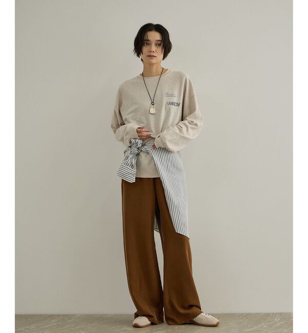 SALON adam et rope'「GENTLE SILK パンツ / セットアップ対応・新色追加」|シャツ・ブラウス|