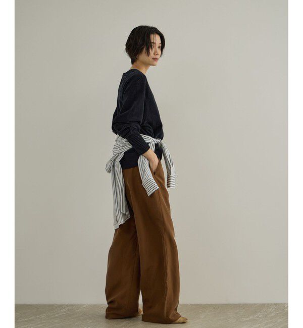 SALON adam et rope'「GENTLE SILK パンツ / セットアップ対応・新色追加」|シャツ・ブラウス|