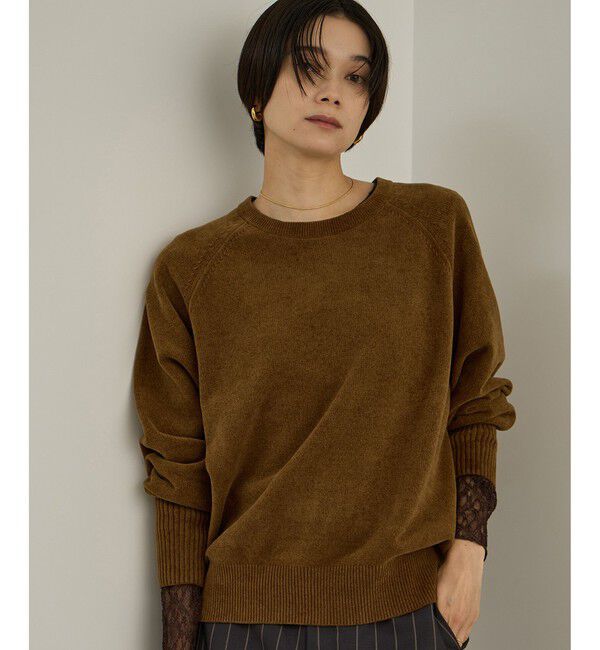 SALON adam et rope'「クロップドプルオーバー-CreamyCotton /クリーミーコットン-」|シャツ・ブラウス|キャメル(25)