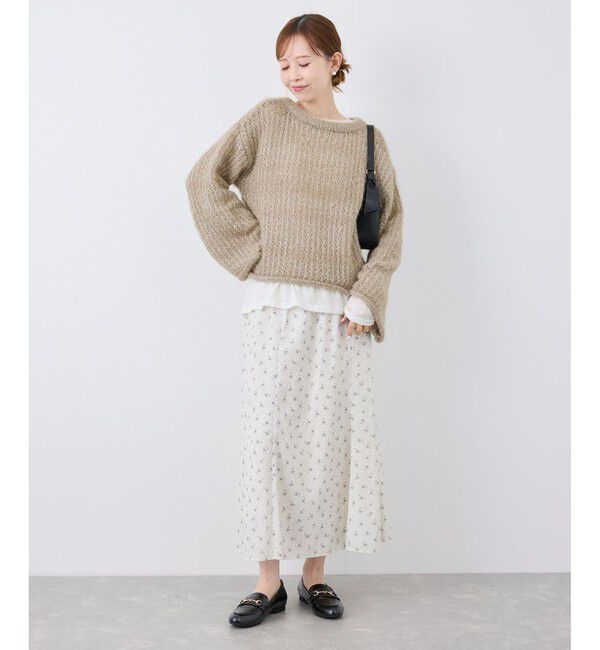 Rope&rsquo;Picnic「【emur/エミュール】フェザーラメメッシュ編みニット」|ニット・セーター|