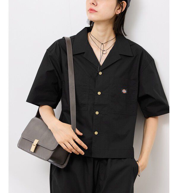 Rope&rsquo;Picnic「【Dickies】コットンダンプクロップドシャツ」|シャツ・ブラウス|