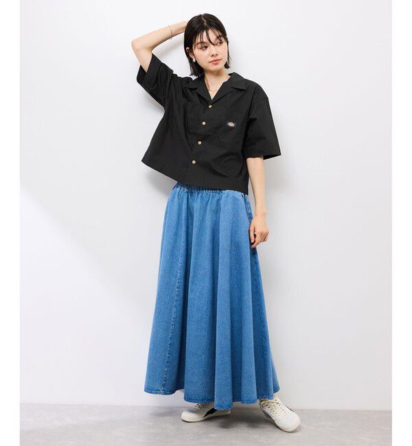 Rope&rsquo;Picnic「【Dickies】コットンダンプクロップドシャツ」|シャツ・ブラウス|