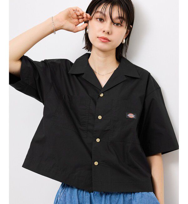 Rope&rsquo;Picnic「【Dickies】コットンダンプクロップドシャツ」|シャツ・ブラウス|