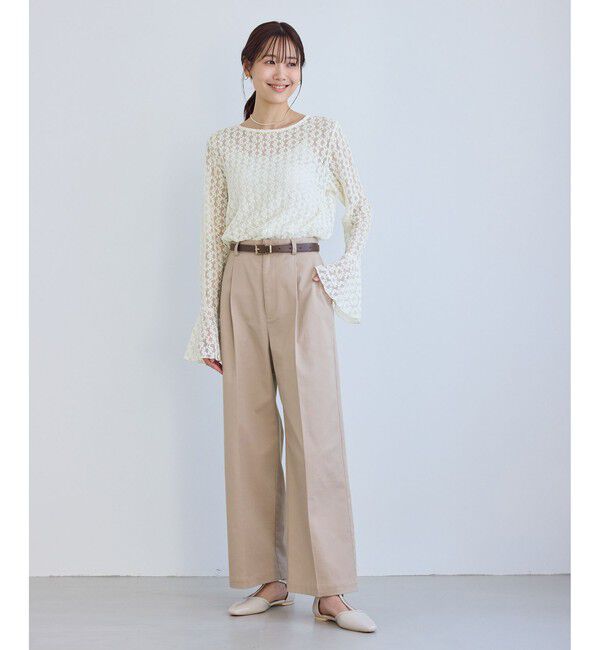Rope&rsquo;Picnic「ベルスリーブレースカットトップス」|Tシャツ・カットソー|