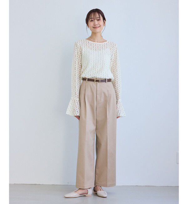 Rope&rsquo;Picnic「ベルスリーブレースカットトップス」|Tシャツ・カットソー|