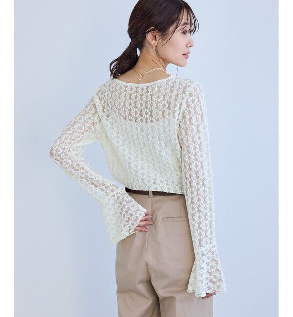 Rope&rsquo;Picnic「ベルスリーブレースカットトップス」|Tシャツ・カットソー|