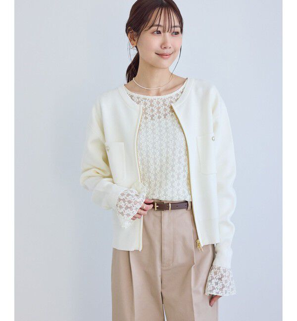 Rope&rsquo;Picnic「ベルスリーブレースカットトップス」|Tシャツ・カットソー|