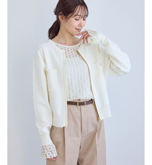 Rope&rsquo;Picnic「ベルスリーブレースカットトップス」|Tシャツ・カットソー|