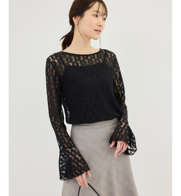 Rope&rsquo;Picnic「ベルスリーブレースカットトップス」|Tシャツ・カットソー|