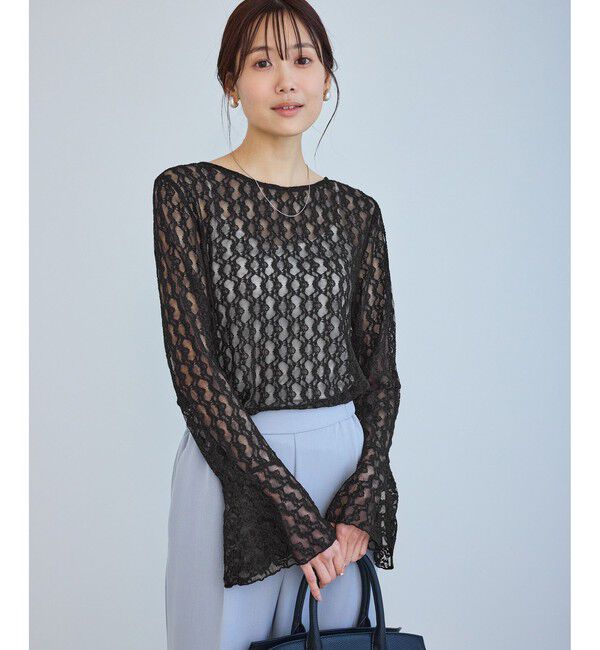 Rope&rsquo;Picnic「ベルスリーブレースカットトップス」|Tシャツ・カットソー|