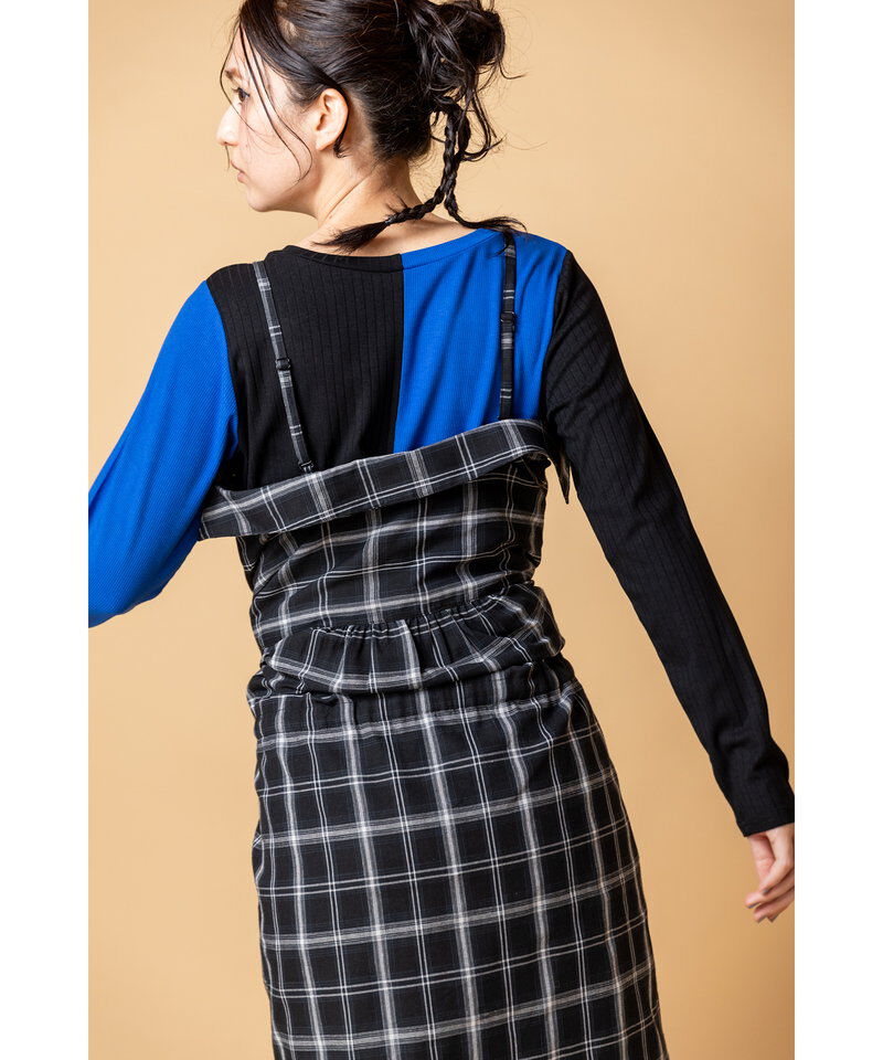  「2WAYチェックロングシャツブラウス」|シャツ・ブラウス|