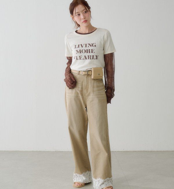  「【S.Mサイズ展開】ヴィンテージ加工ロゴTEE」|Tシャツ・カットソー|