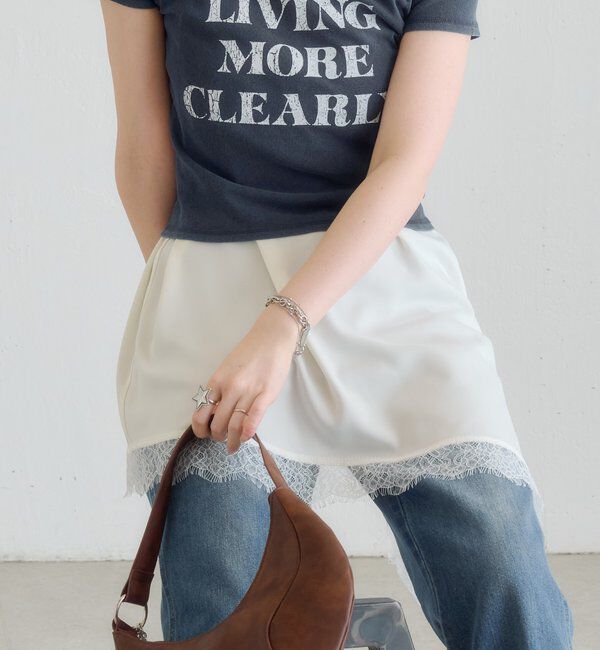  「【S.Mサイズ展開】ヴィンテージ加工ロゴTEE」|Tシャツ・カットソー|