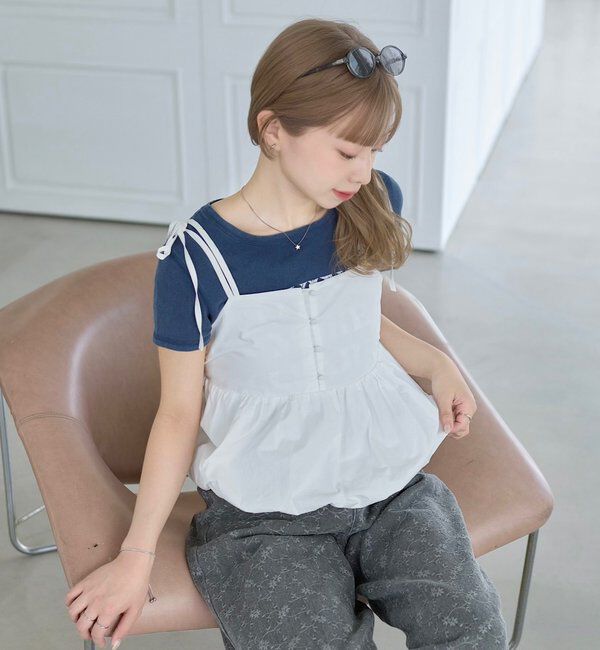  「【S.Mサイズ展開】ヴィンテージ加工ロゴTEE」|Tシャツ・カットソー|