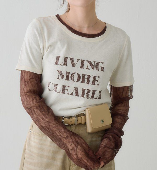  「【S.Mサイズ展開】ヴィンテージ加工ロゴTEE」|Tシャツ・カットソー|