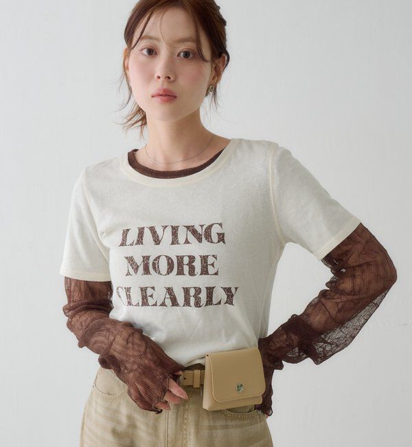  「【S.Mサイズ展開】ヴィンテージ加工ロゴTEE」|Tシャツ・カットソー|