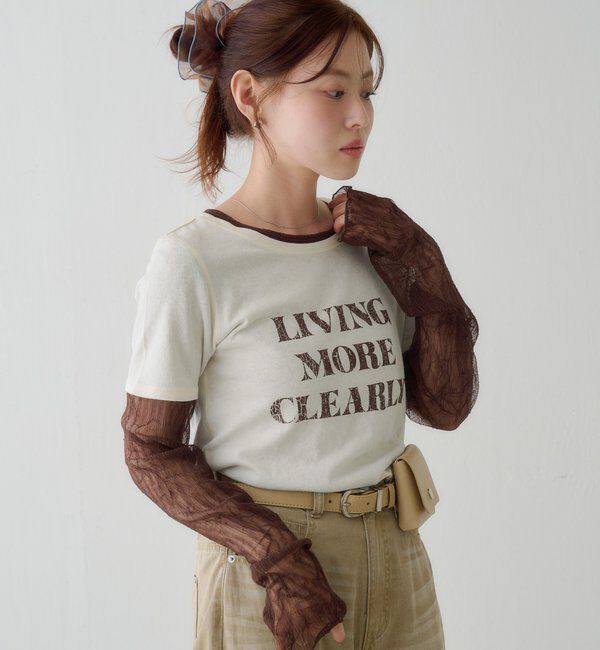  「【S.Mサイズ展開】ヴィンテージ加工ロゴTEE」|Tシャツ・カットソー|