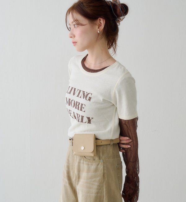  「【S.Mサイズ展開】ヴィンテージ加工ロゴTEE」|Tシャツ・カットソー|