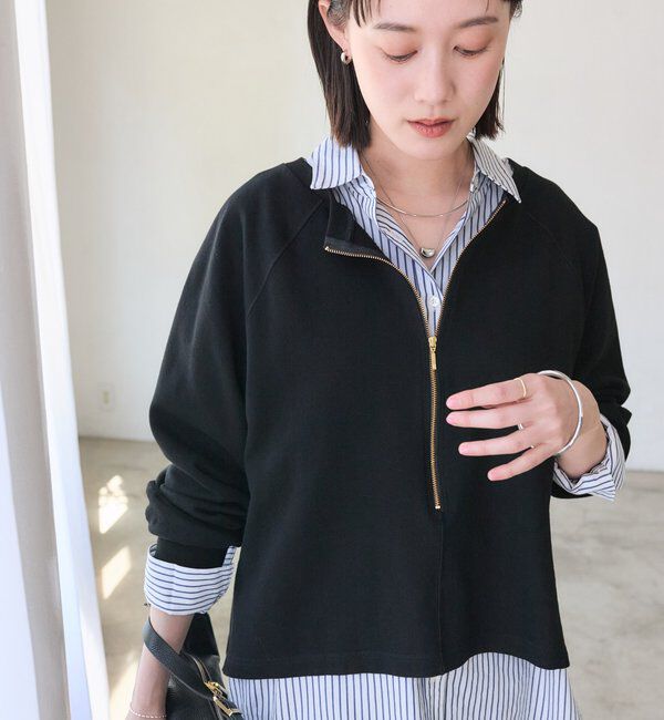  「【5色展開】ハーフZIPスウェット」|Tシャツ・カットソー|