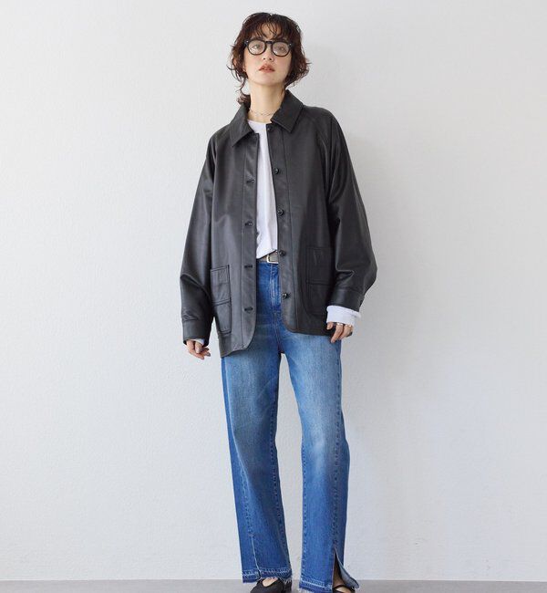  「【RIMH】【3サイズ展開/ストレッチ】カッティングデニム」|デニム|