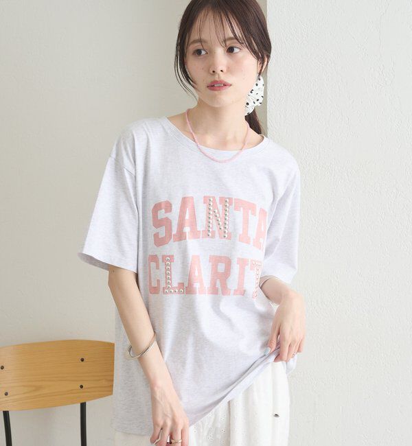  「スタッズロゴカレッジTシャツ」|Tシャツ・カットソー|