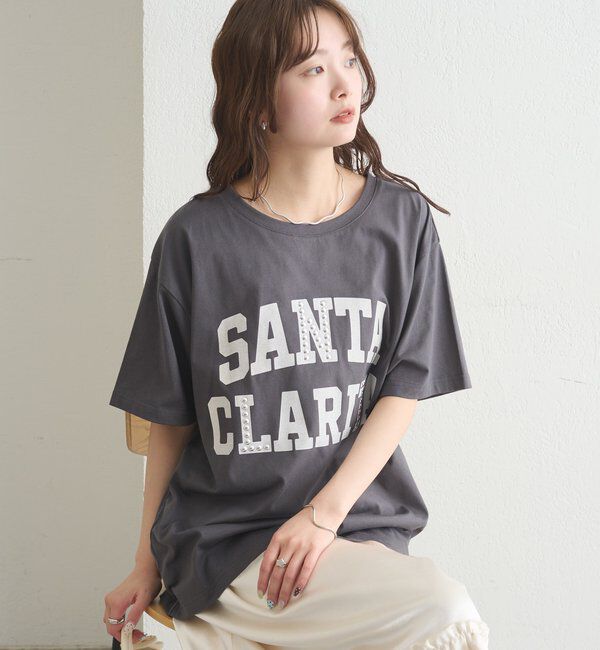  「スタッズロゴカレッジTシャツ」|Tシャツ・カットソー|