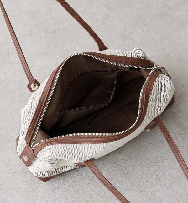  「WハンドルワイドボストンコンビBAG」|トートバッグ|