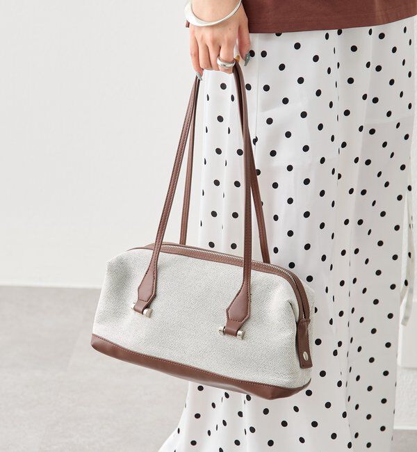 「WハンドルワイドボストンコンビBAG」|トートバッグ|