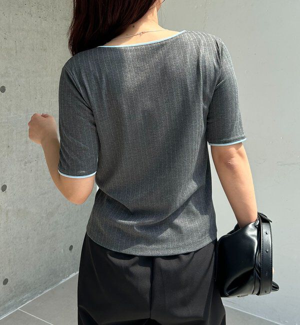  「【一癖可愛い】フロントタックフリルT」|Tシャツ・カットソー|
