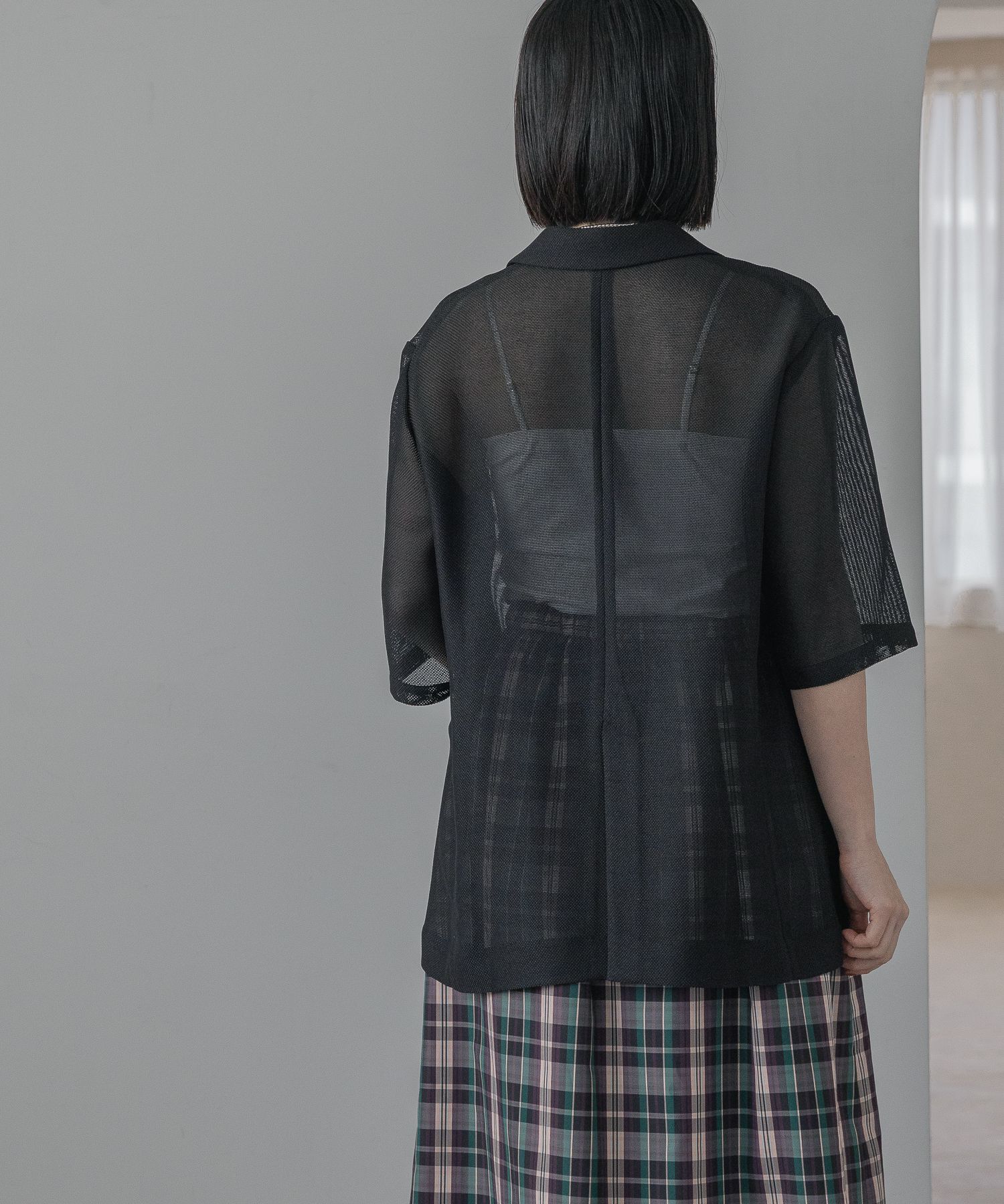 A part by 「【残り僅か!!】メッシュシングルジャケット_半袖」|その他|