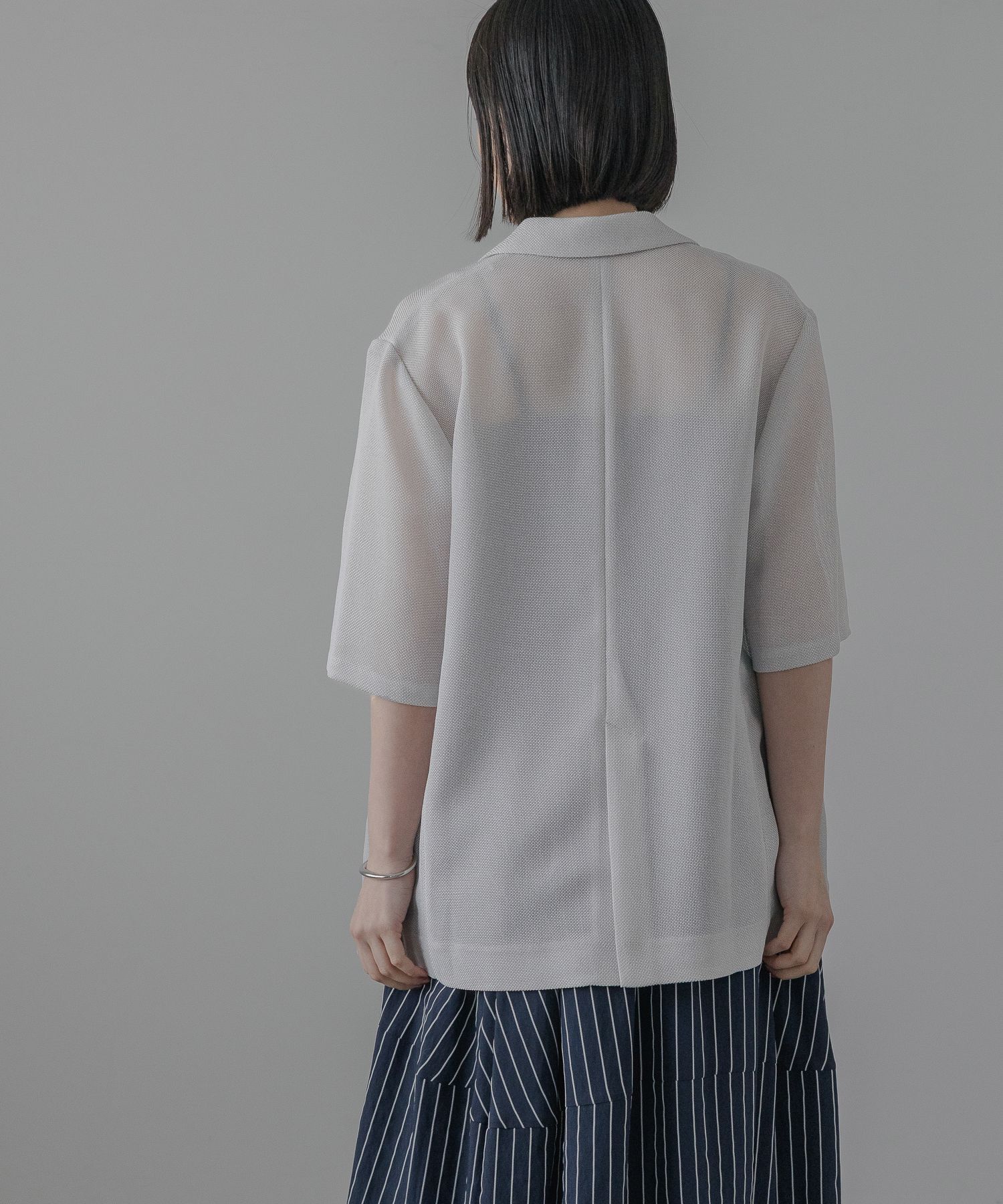 A part by 「【残り僅か!!】メッシュシングルジャケット_半袖」|その他|