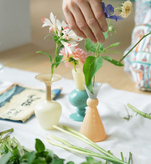 collex「【amabro/アマブロ】MINI VASE -TWO TONE- ミニ花瓶 ツ」|フラワーベース|