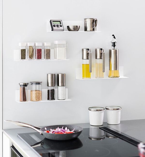 collex「【tower】マグネット キッチン棚 S 浮かせる収納 調味料ラック 小物整理」|食器・キッチングッズ|