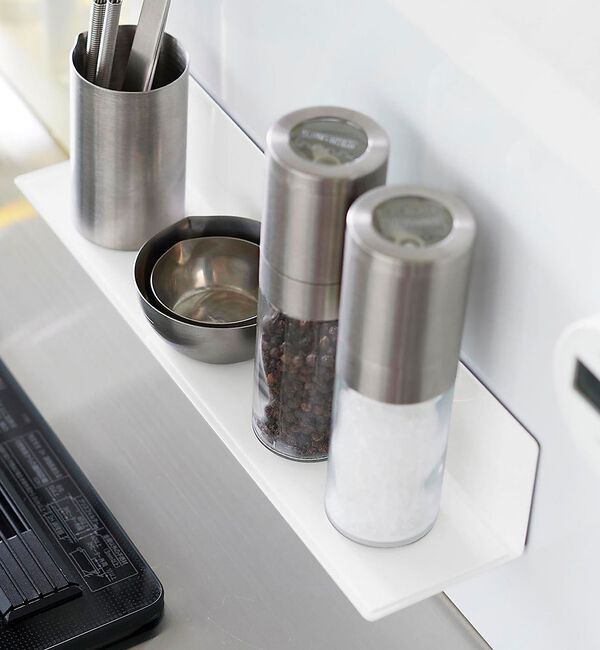 collex「【tower】マグネット キッチン棚 S 浮かせる収納 調味料ラック 小物整理」|食器・キッチングッズ|